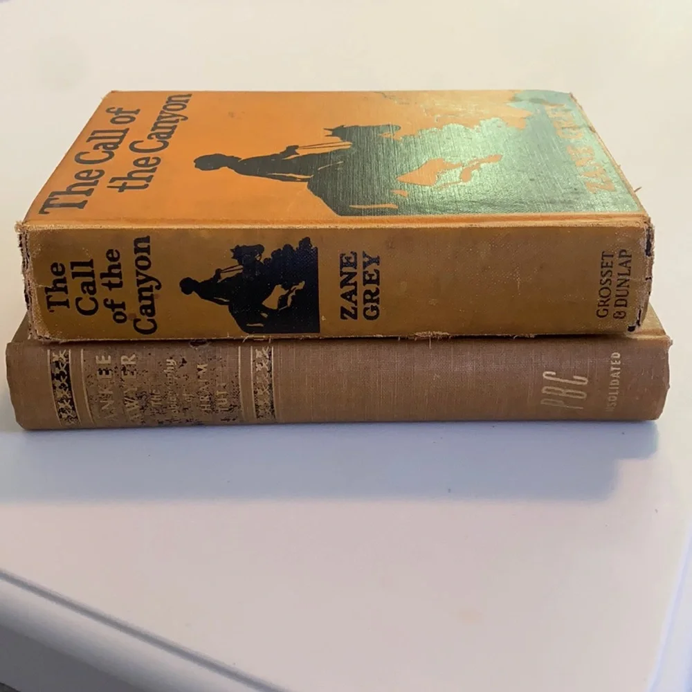 Antique Vintage Old Hardcover Book Set 2